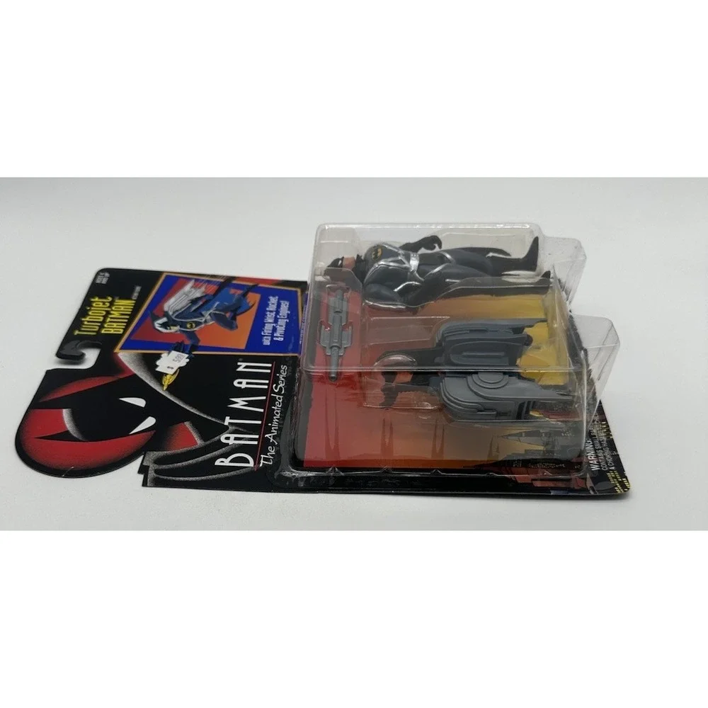 1992 KENNER BATMAN ANIMATED SERIES TURBOJET BATMAN GRAY MISSILE VARIANT NEW